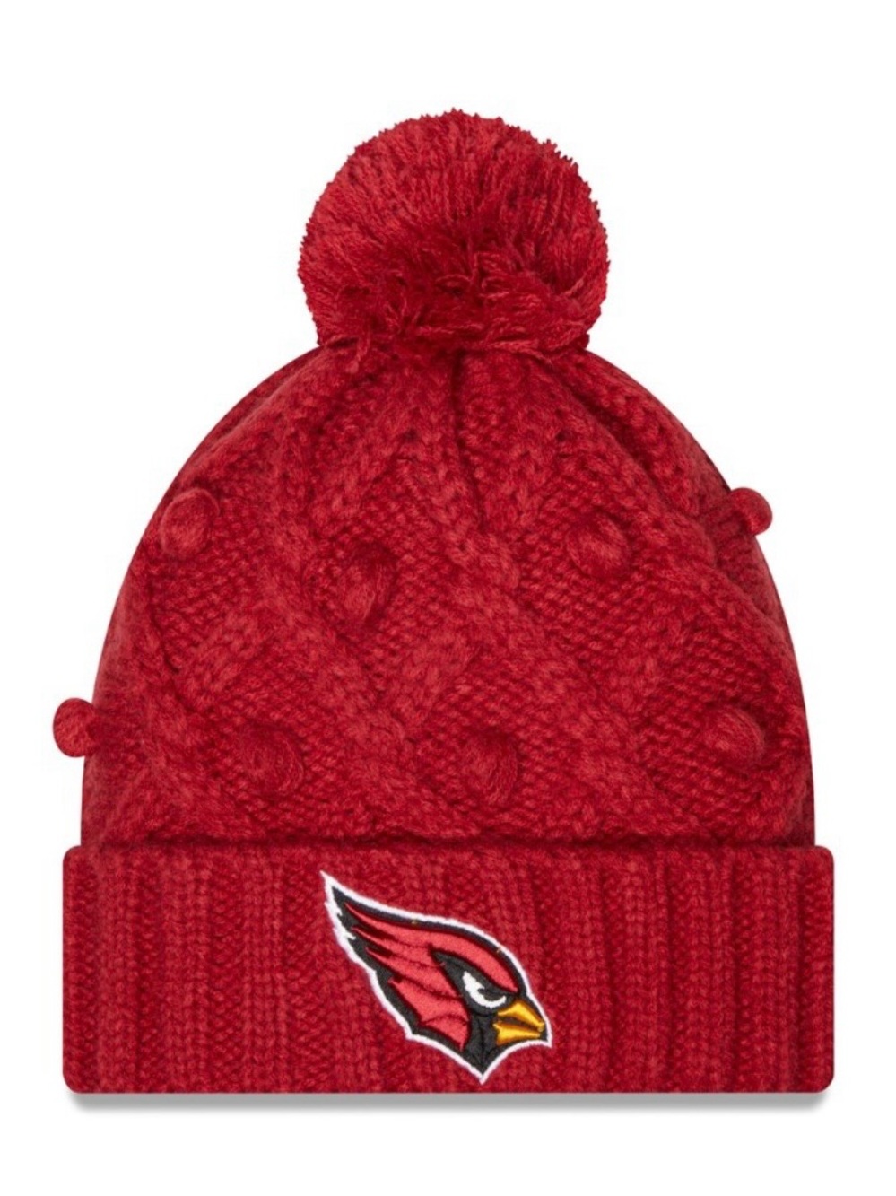 Arizona Cardinals New Era Women's Toasty Cuffed Knit Hat with Pom